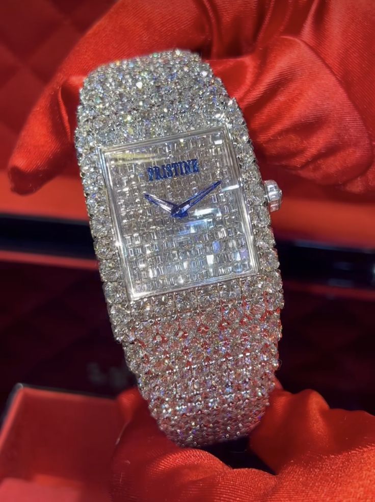 Iced Pristine Tank Watch