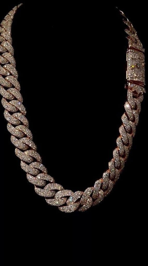 Rose Cuban Link Chain
