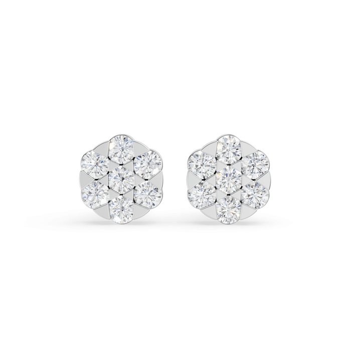 Aria Earring — White Gold