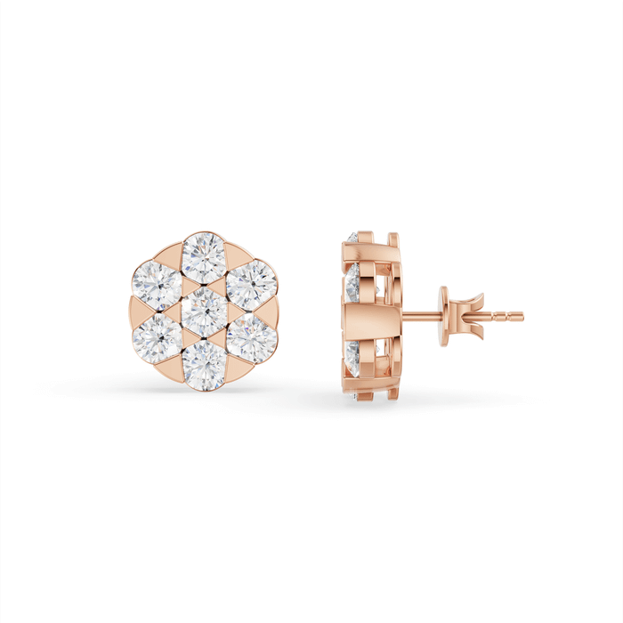 Halo Earring — Rose Gold