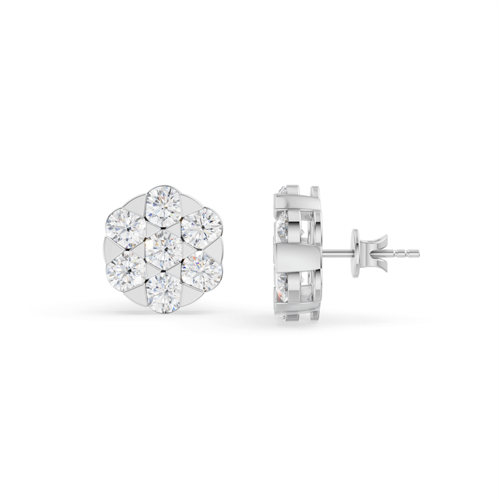Drop Earring — White Gold
