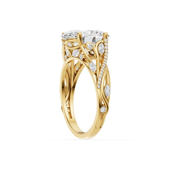 Obsidian Ring — Yellow Gold