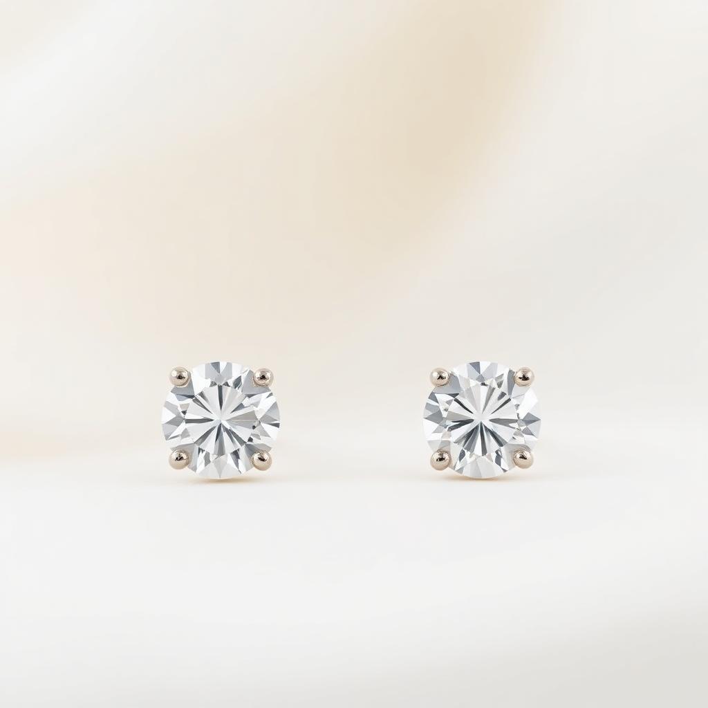 Round Solitaire Studs